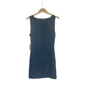 Babaton Bond Dress Dark Night Navy Modest Open Back Womens Size 6 New